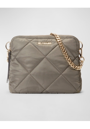 Madison Quilted Nylon Crossbody Bag