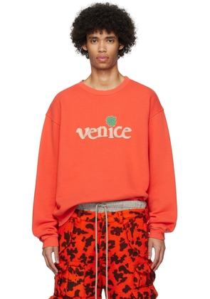 ERL Red 'Venice' Sweatshirt