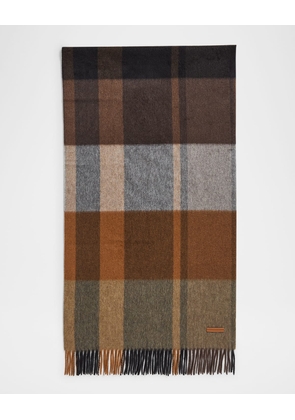 Men's Oasi Cashmere Plaid Scarf