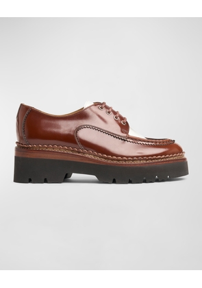 Mr. Teddy Bicolor Leather Oxford Loafers