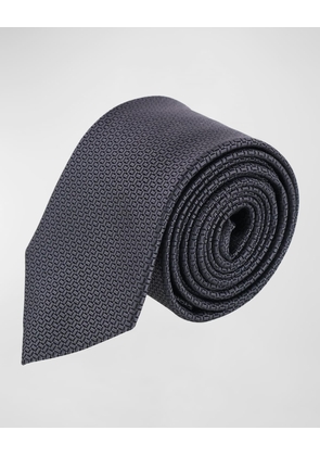 Men's Monte Bello Interlocked Silk Necktie