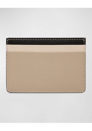 Tricolor Leather Cardholder