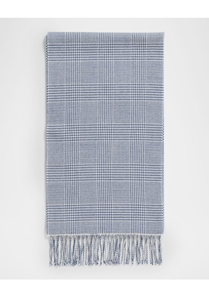 Men's Prince Of Wales Cashmere Scarf