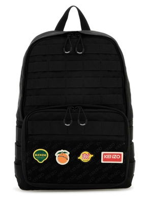 Black Polyester Blend Kenzo Jungle Backpack