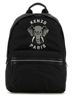 Black Polyester Kenzo Varsity Backpack