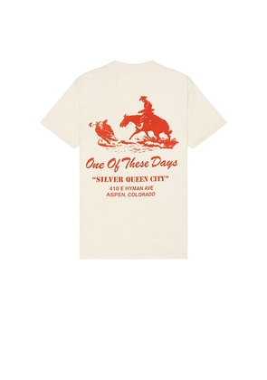 ONE OF THESE DAYS x FWRD Silver Queen City Tee in Cream. Size M, S, XL/1X, XXL/2X.