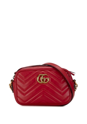 Gucci Pre-Owned 2000-2015 Mini GG Marmont Matelasse crossbody bag - Red