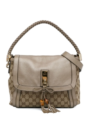 Gucci Pre-Owned 2000-2015 Bamboo GG Canvas Bella satchel - Brown