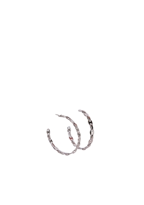 Paco Rabanne Eight Nano Hoop Earrings In Silver