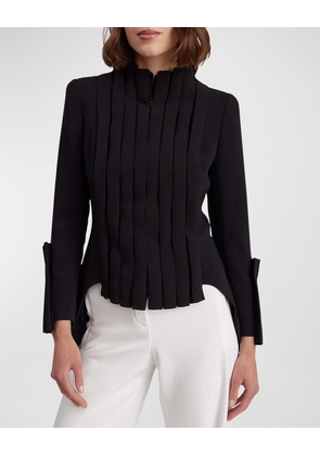 Secret Pleated High-Low Jacket