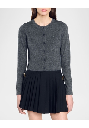 Bruyeres Crop Wool Cashmere Cardigan