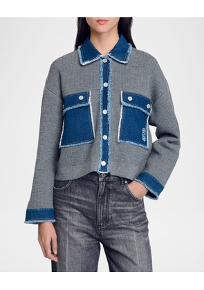 John Denim Knit Cardigan