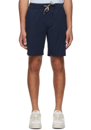 BOSS Navy Printed Pyjama Shorts