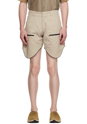 Olly Shinder Beige Scout Shorts