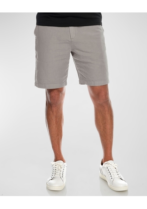 Men's Bryant Solid Cotton-Linen Shorts