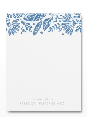 Abloom Notecards, Set of 25 - Personalized