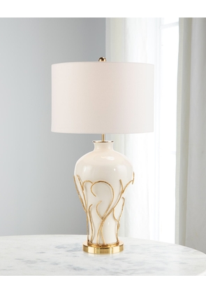 White Flame Table Lamp