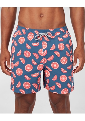 Men's Citrus-Print Swim Shorts