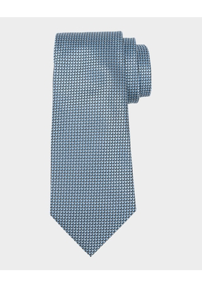 Men's Micro-Square Silk Tie