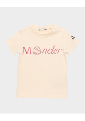 Girl's Embroidered Logo-Print T-Shirt, Size 3M-3