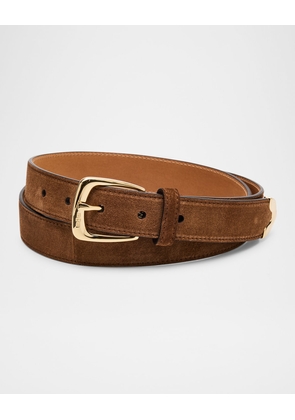 Men's Suede Western Belt, 25mm