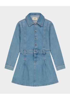 Girl's Manning Denim Dress, Size S-16