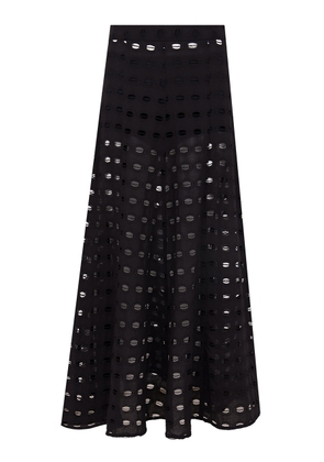 ViX - Vix X Bianca Brandolini Solid Lauren Cotton Maxi Skirt - Black - S - Moda Operandi