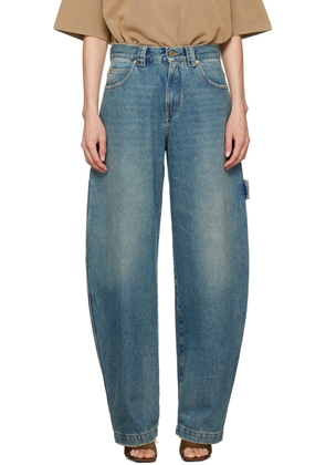 DARKPARK Blue Audrey Barrel Leg Carpenter Jeans