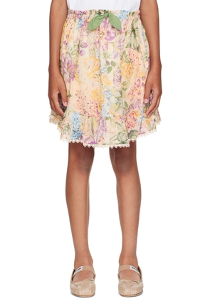 ZIMMERMANN Kids Multicolor Halliday Flip Skirt