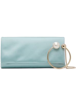 Jimmy Choo Blue Xandra Clutch