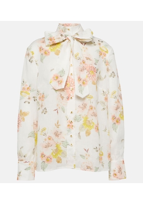 Zimmermann Floral ramie blouse