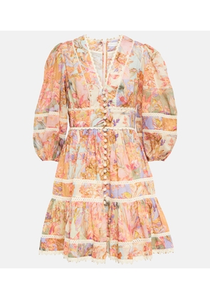 Zimmermann Cira Lantern floral minidress