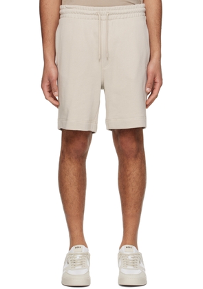 BOSS Beige Drawstring Shorts