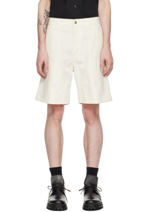 Carhartt Work In Progress White Double Knee Shorts