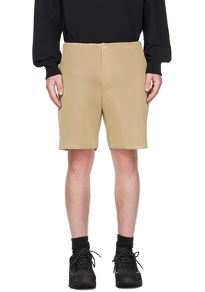 Descente ALLTERRAIN Beige Paneled Shorts