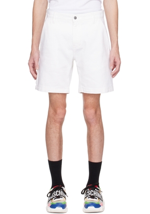 Moschino White Hammer Loop Shorts