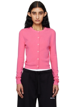 Marine Serre Pink Core Cardigan