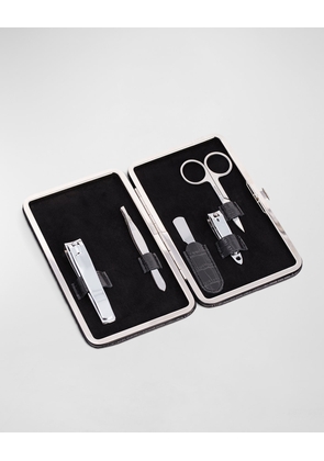 5-Piece Embossed Leather Manicure Set