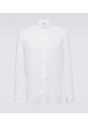 Etro Logo linen shirt