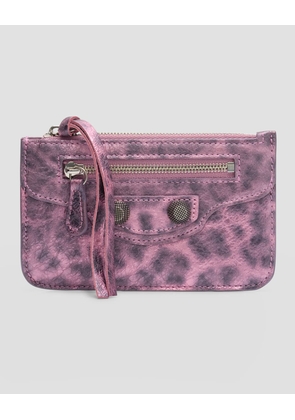 Le Cagole Long Leopard-Print Coin and Card Holder