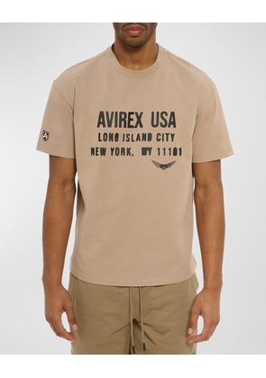 Men's Aviator Short-Sleeve Crewneck T-Shirt