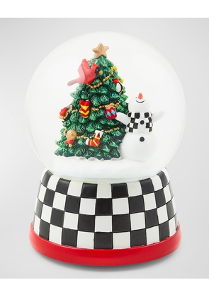 Cozy Christmas Snowman Tree Snow Globe