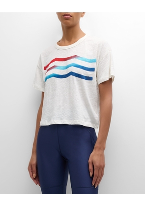 Americana Waves Crewneck T-Shirt