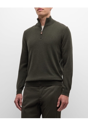 Men's Cashmere Quarter-Zip Sweater