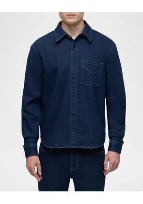 Men's Denim Button-Down Shirt