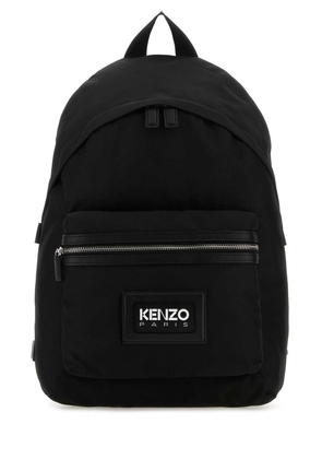 Kenzo Black Canvas Backpack