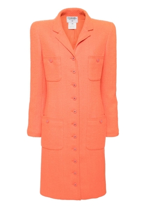 CHANEL Pre-Owned 1996 single breasted coat - Orange