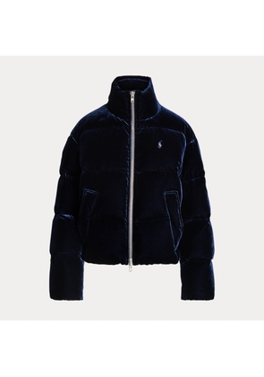 Velvet Quilted Down Jacket