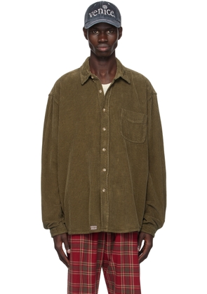 ERL Brown Corduroy Shirt