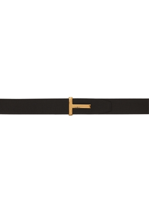 TOM FORD Brown & Black T Icon Reversible Belt